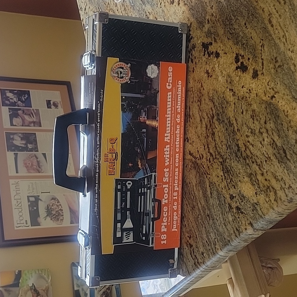 Mr  Bar-B-Q 18 PC tool set with aluminum case